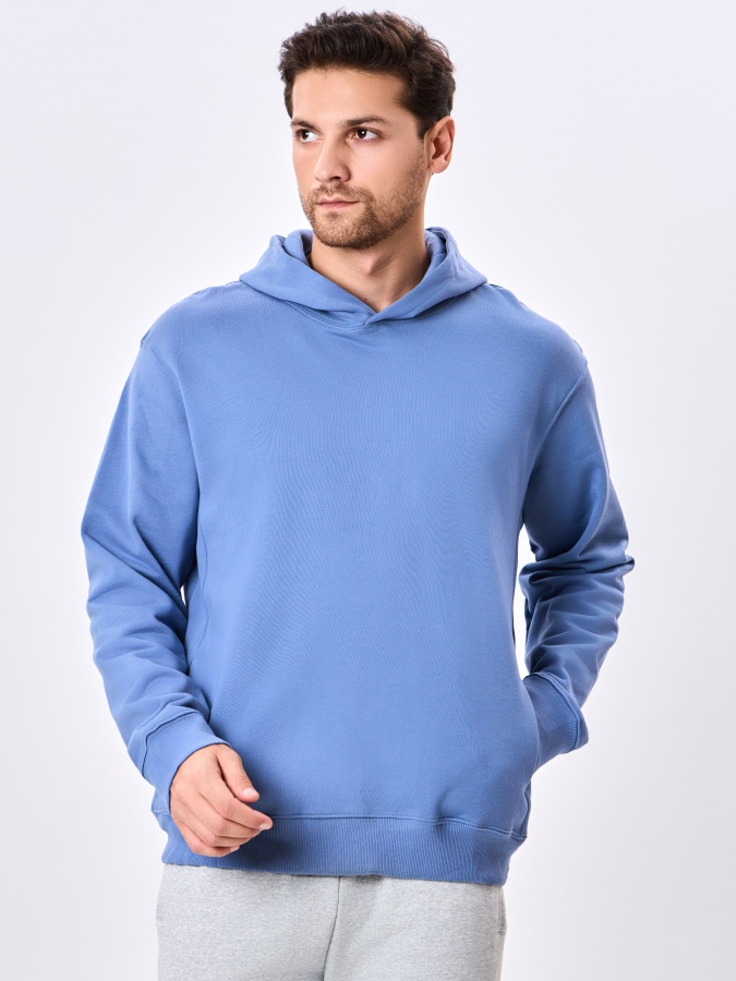 Толстовка короткая длина Blue L AW24CR2-2-20891