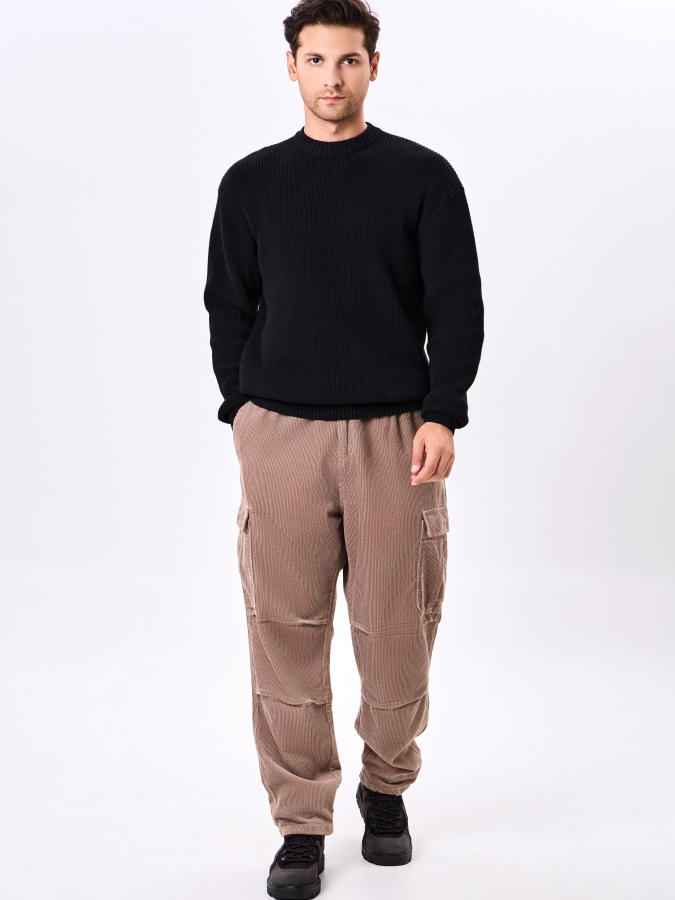 Jumper uzun qisma qora M  AW24CR2-29-20980