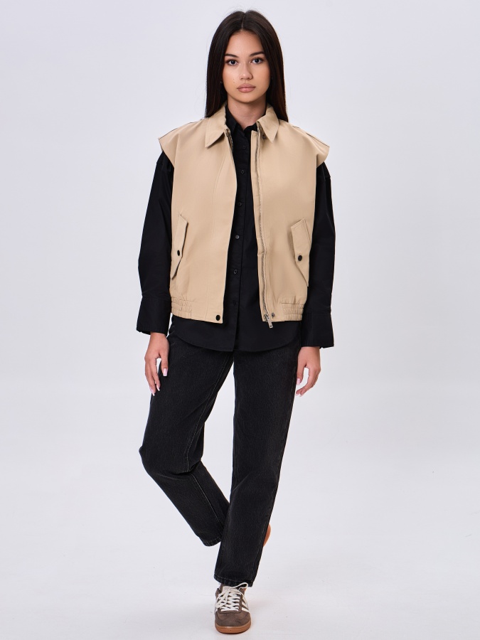 Beige XL ayollar ko'ylagi  AW24WES-21004