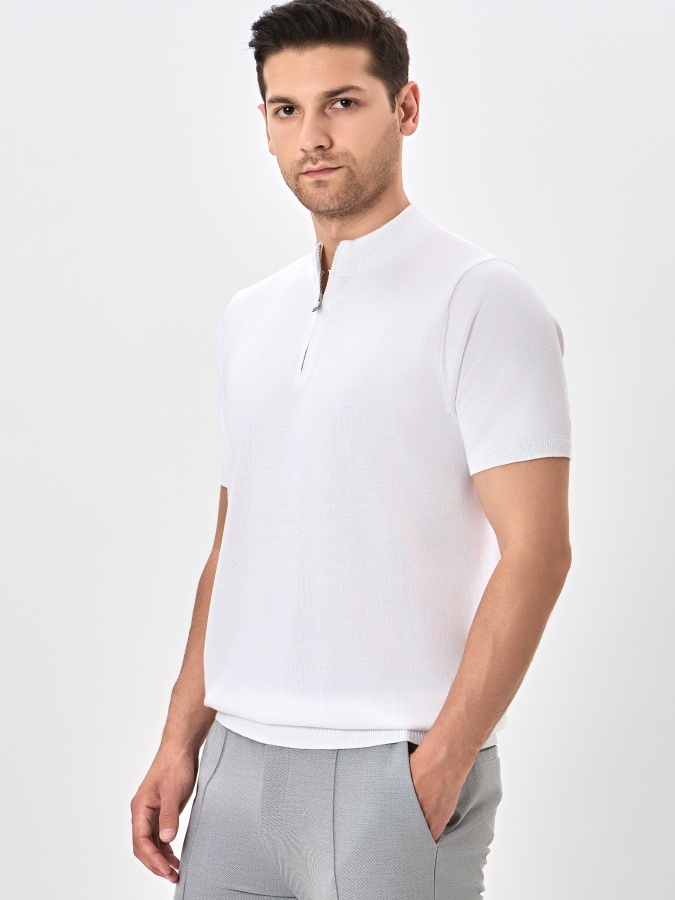Jumper qisqa qisma oq XL  AW24CR2-29-20302