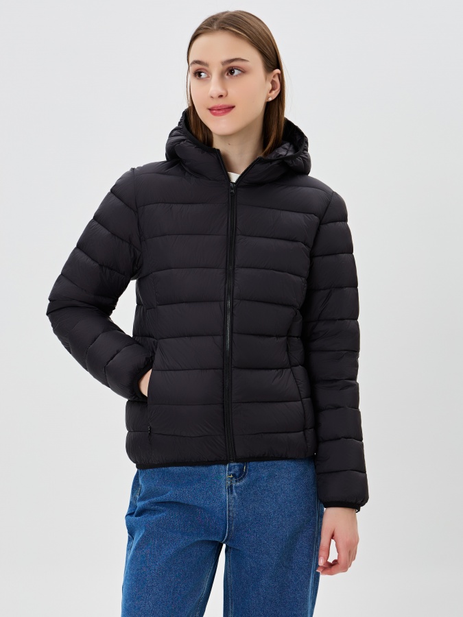 Женская куртка короткая длина Black S AW23WBA-52059