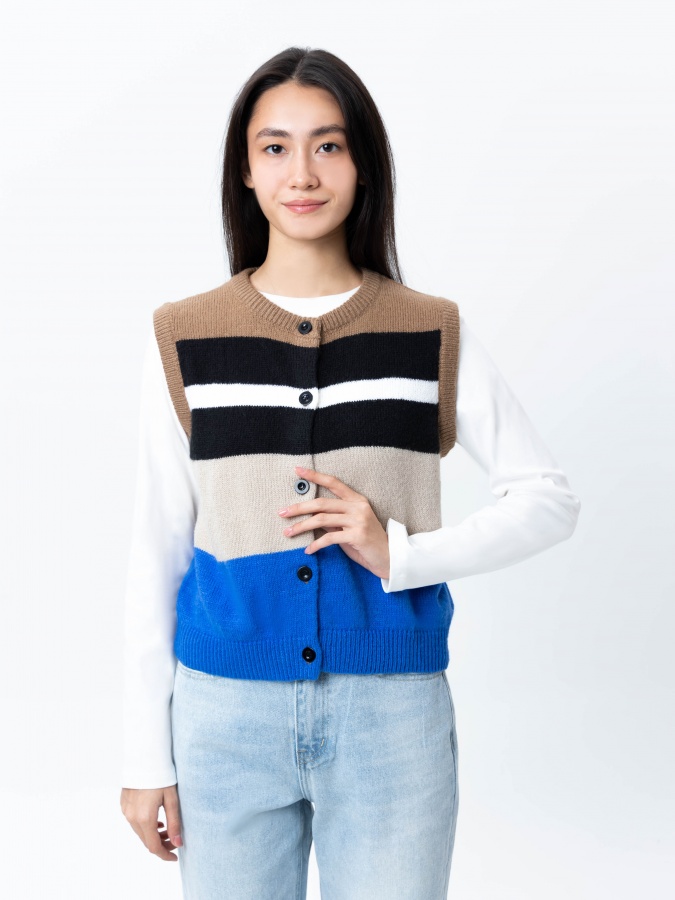 Beige XS ayollar ko'ylagi AW24WKN-92073