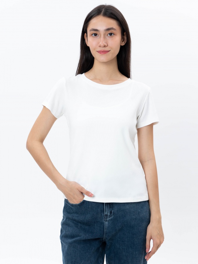 Женская футболка White M AW24WES-21020
