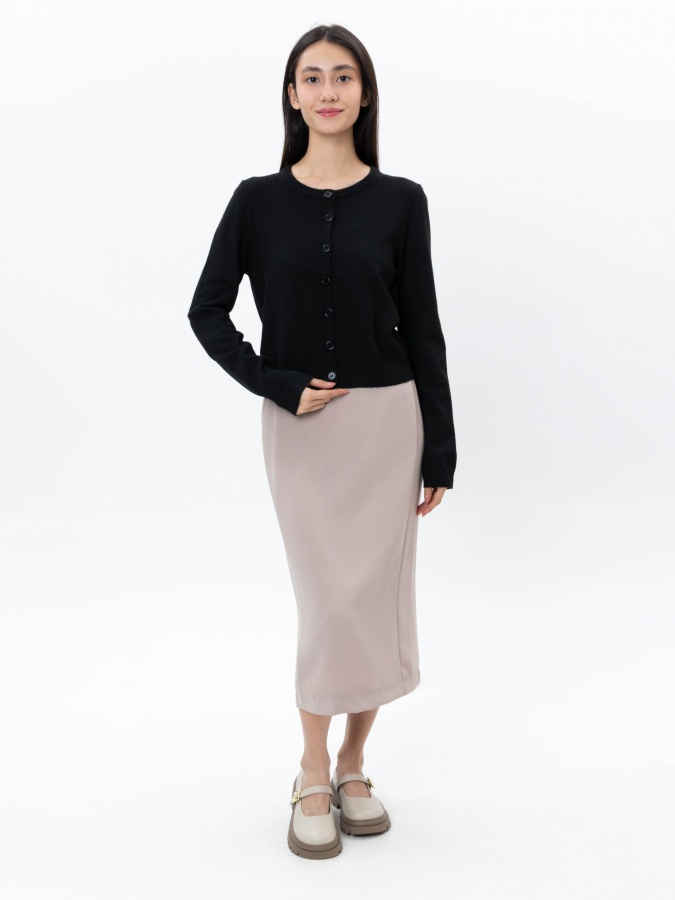 Qora S ayollar kardigan  AW24WKN-92063
