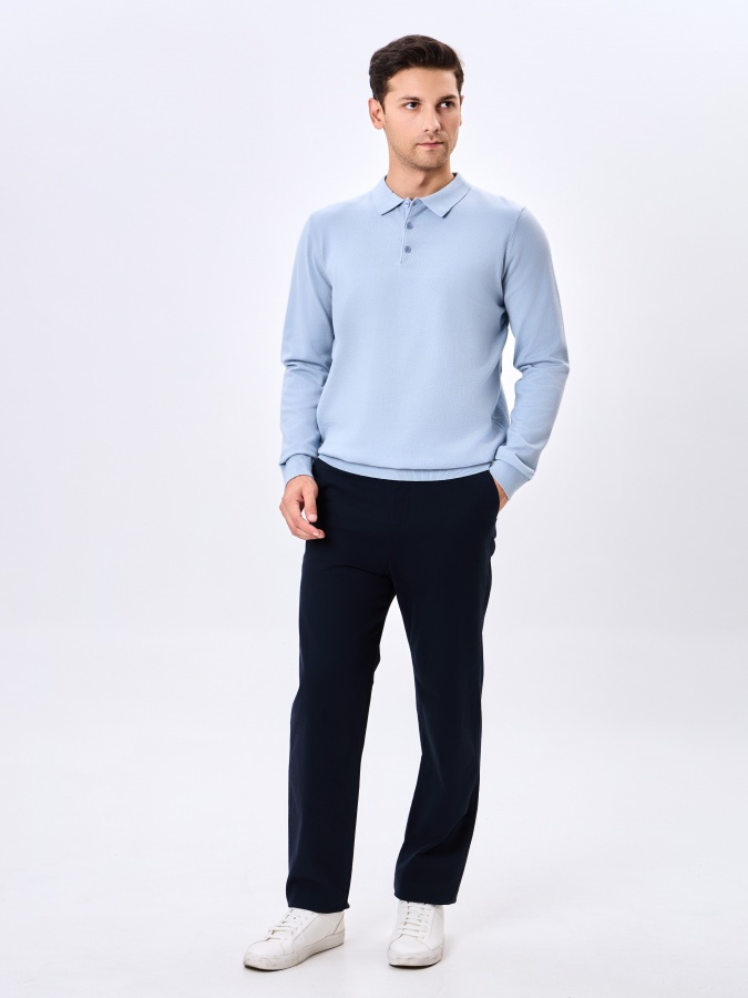 Jumper uzun yengli Light blue S  AW24CR2-29-20341