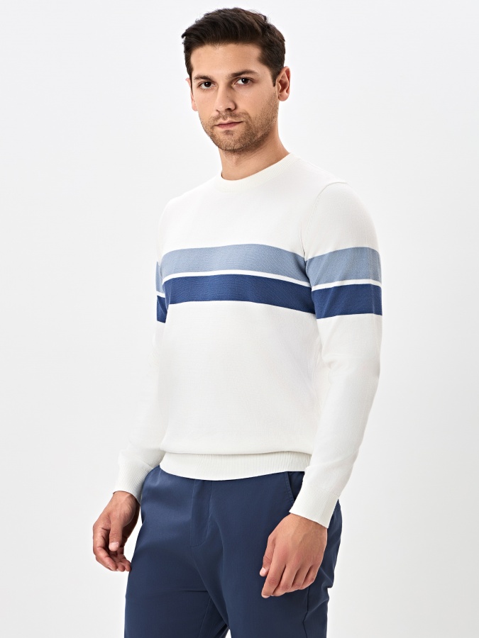 Jumper uzun yengli moviy S  AW24CR2-29-20344