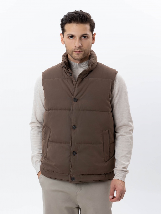 Yelek qisqa uzunligi Beige L AW24CR1-32-21003