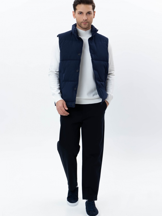 Yelek qisqa uzunligi Navy L  AW24CR1-32-21003