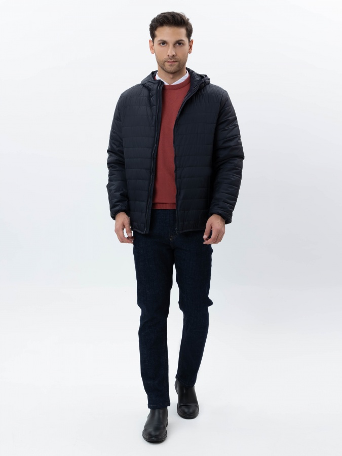 Qisqa uzunlikdagi Navy L ko'ylagi  AW24BS1-12-20968