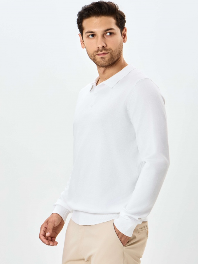 Jumper uzun qisma oq M  AW24CR2-29-20724