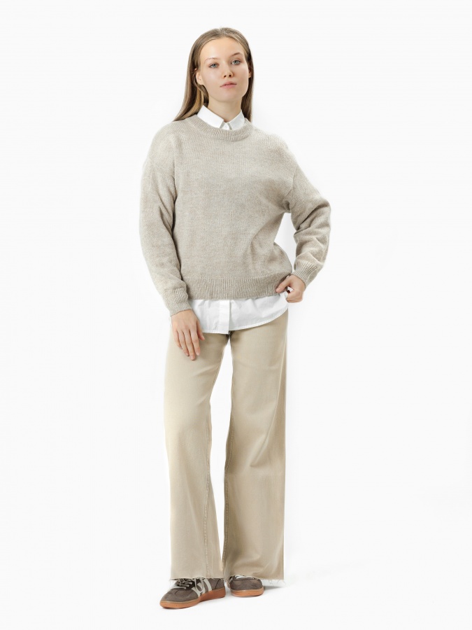 Beige m ayollar jinsi shimlari  AW24WDE-41025