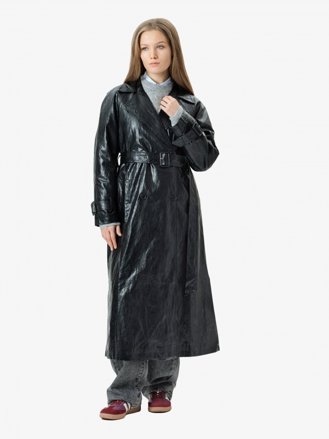 Qora M ayollar plashi  AW24WES-21042