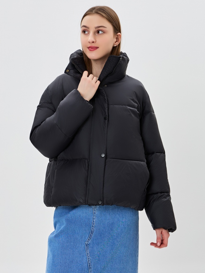 Женская куртка средняя длина Black L AW23WYN-24039
