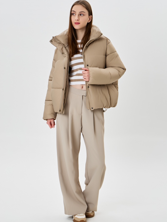 Ayollar ko'ylagi o'rtacha uzunligi Beige S AW23WYN-24039