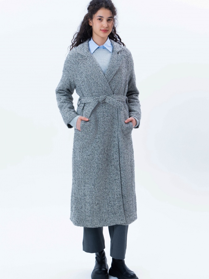 Женское пальто Grey M AW24WSI-22014