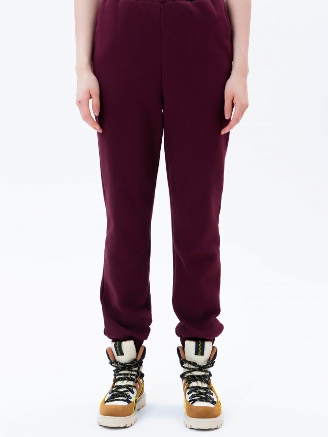 Dark Red L ayollar joggerlari  AW24WES-21096