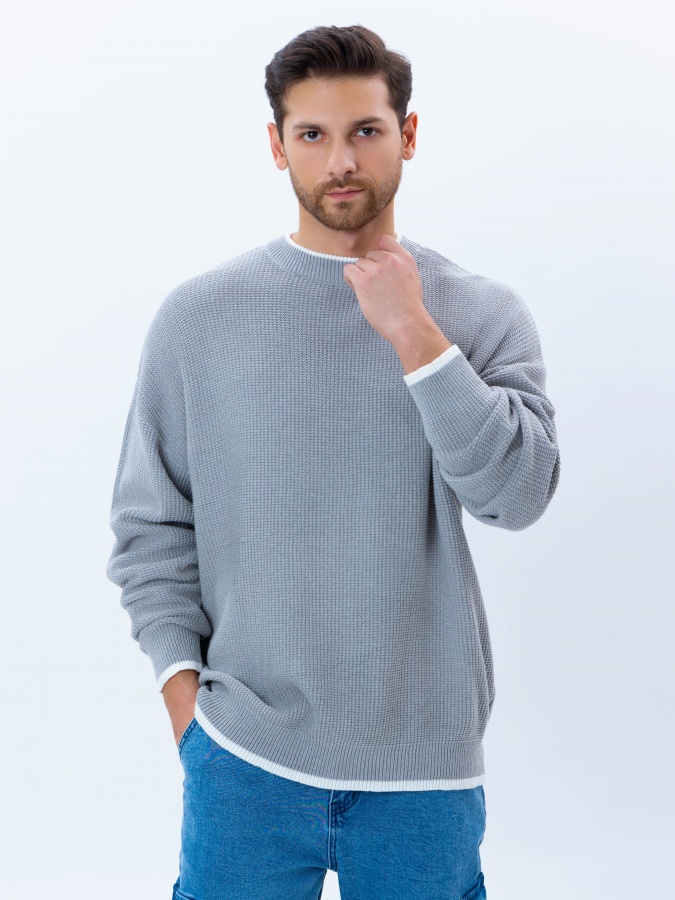 Джемпер длинный рукав Grey M AW24CR2-29-21140