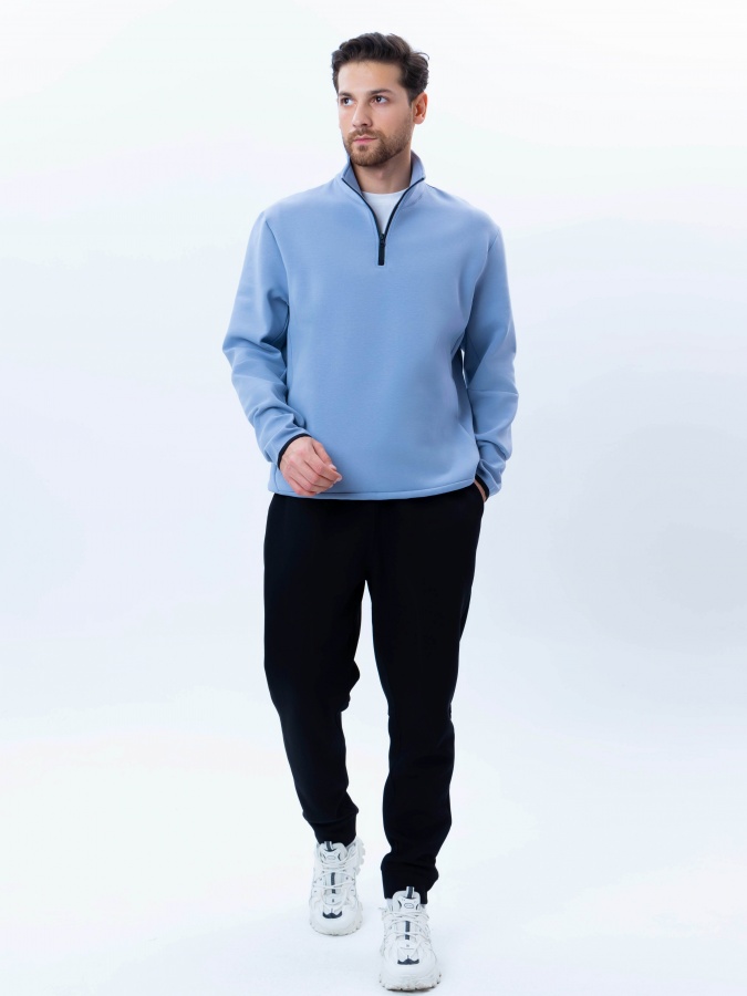 Толстовка короткая длина Blue XXL AW24CR2-2-21014