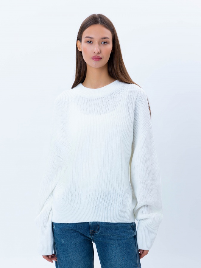 Женский джемпер White XS AW24WKN-92113