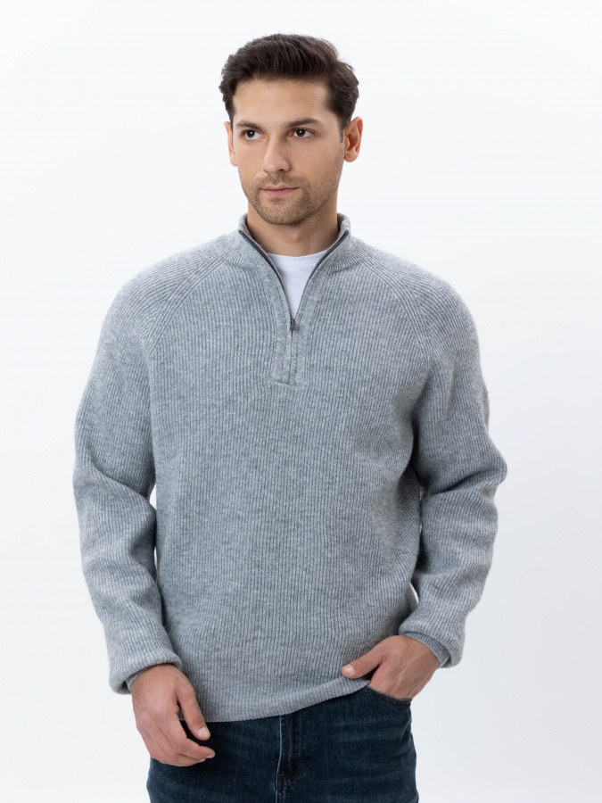 Джемпер длинный рукав Grey S AW24CR2-29-21235