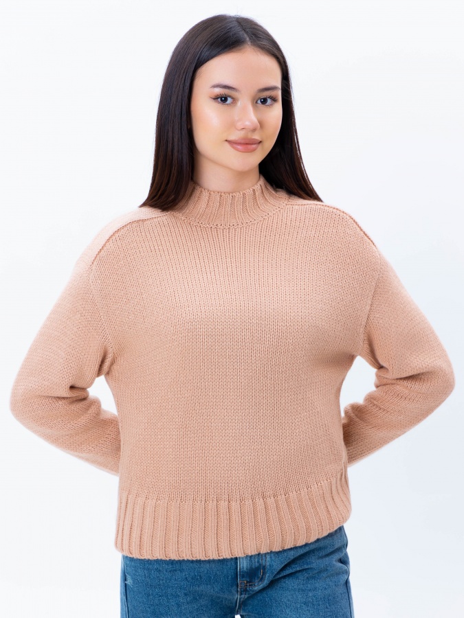 Beige s ayollar jumperi  AW24WKN-92129