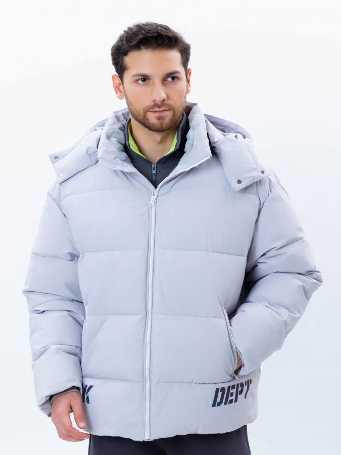 Куртка средняя длина Grey S AW24CR1-12-21028