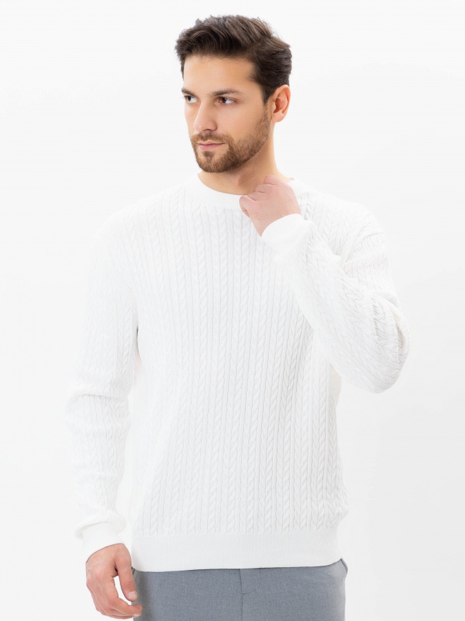 Джемпер длинный рукав White L AW24CL2-29-21108