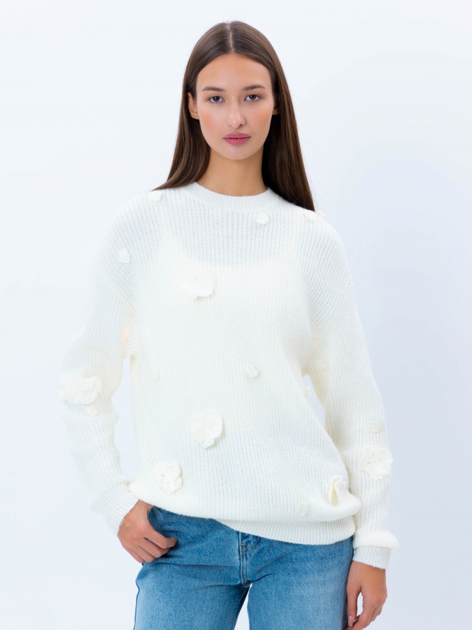 Whisper White S ayollar jumperi  AW24WKN-92134
