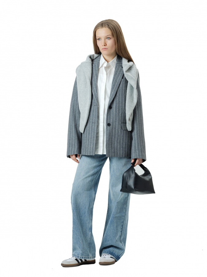 Женский пиджак Grey L AW24WSI-22061