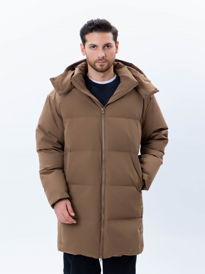 O'rta uzunlikdagi Beige M ko'ylagi AW24CR1-12-21214