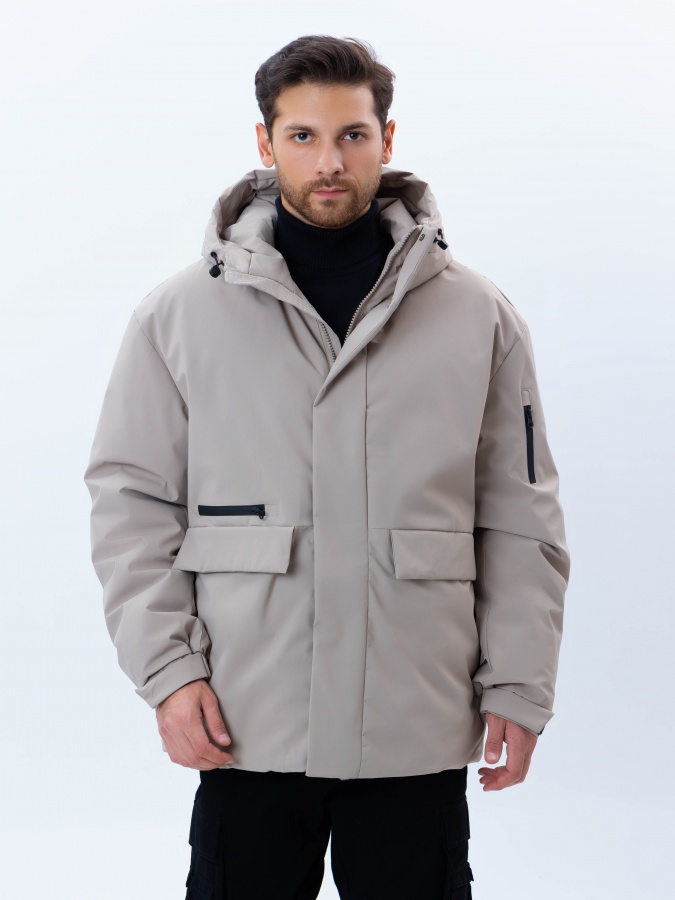 O'rta uzunlikdagi Beige XXL ko'ylagi  AW24CR1-12-21018
