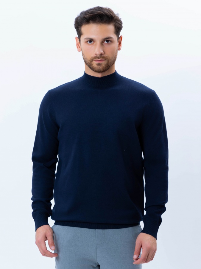 Jumper uzun yengli Navy XXL  AW24CR2-29-20338