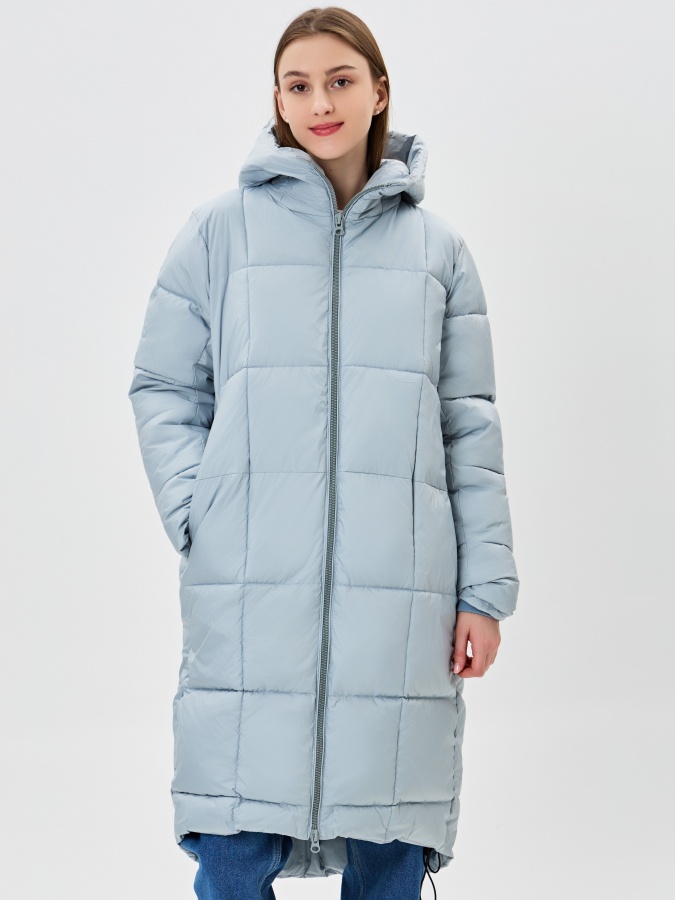 Женская куртка длинная длина Light blue M AW23WBA-52080