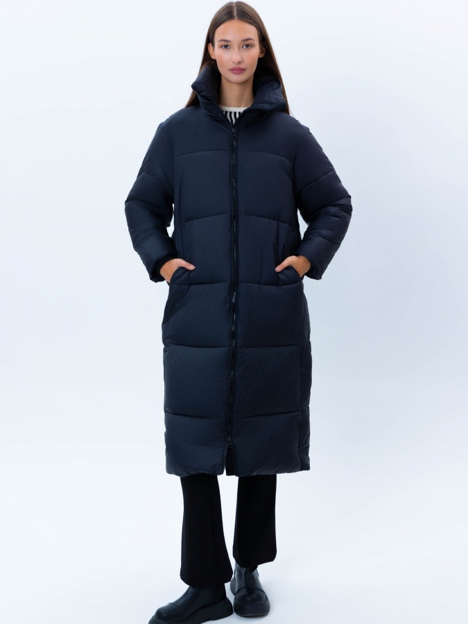 Ayollar ko'ylagi uzun uzunligi qora L  AW23WES-21025