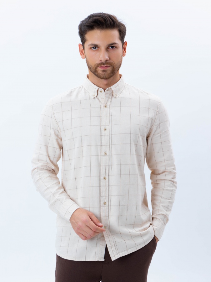 Рубашка длинный рукав Whisper White M AW24CR2-19-21021