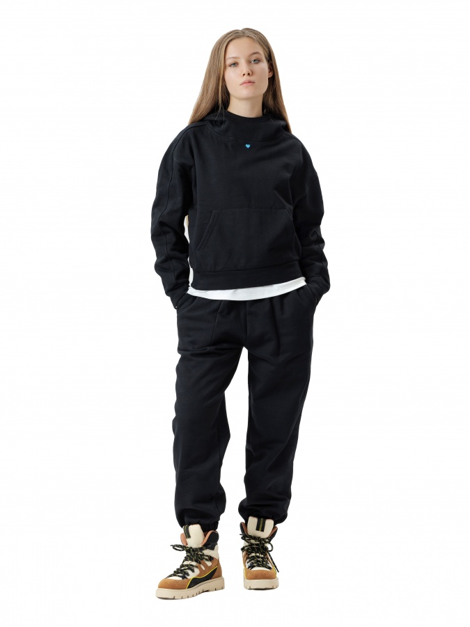 Qora L ayollar joggerlari  AW24WES-21139