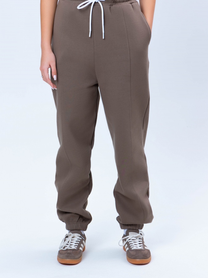 Beige m ayollar joggerlari  AW24WES-21144
