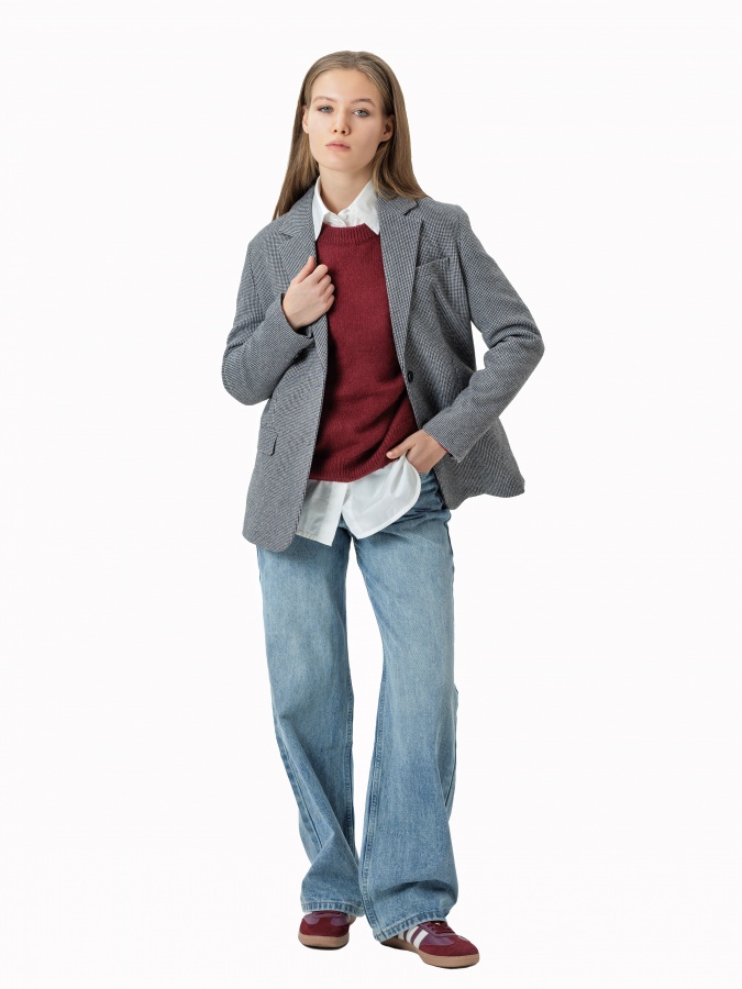 Женский джемпер Dark Red S AW24WKN-92123