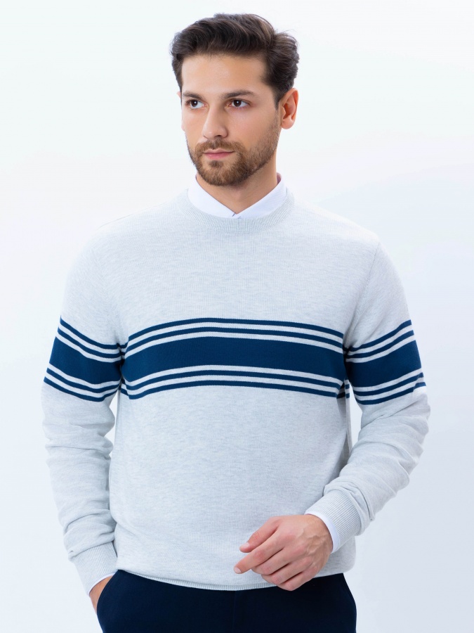 Джемпер длинный рукав Grey XXL AW24CR2-29-21023