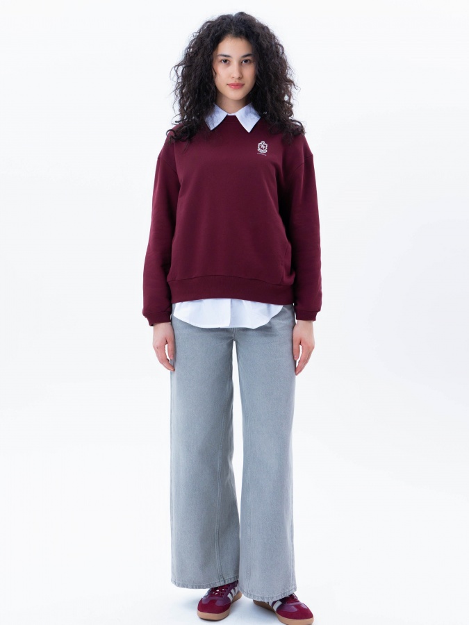 Dark Red s ayollar kozok  AW24WES-21231