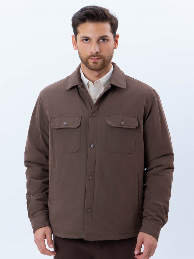 Куртка короткая длина Brown XL AW24CR1-12-20340