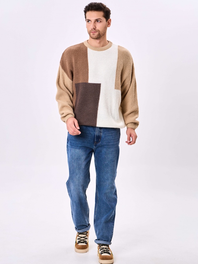 Sviter uzun yengli Beige S  AW24CR2-20-21204