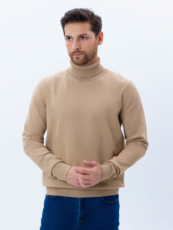 Jumper uzun qisma Beige S  AW24CR2-29-20339
