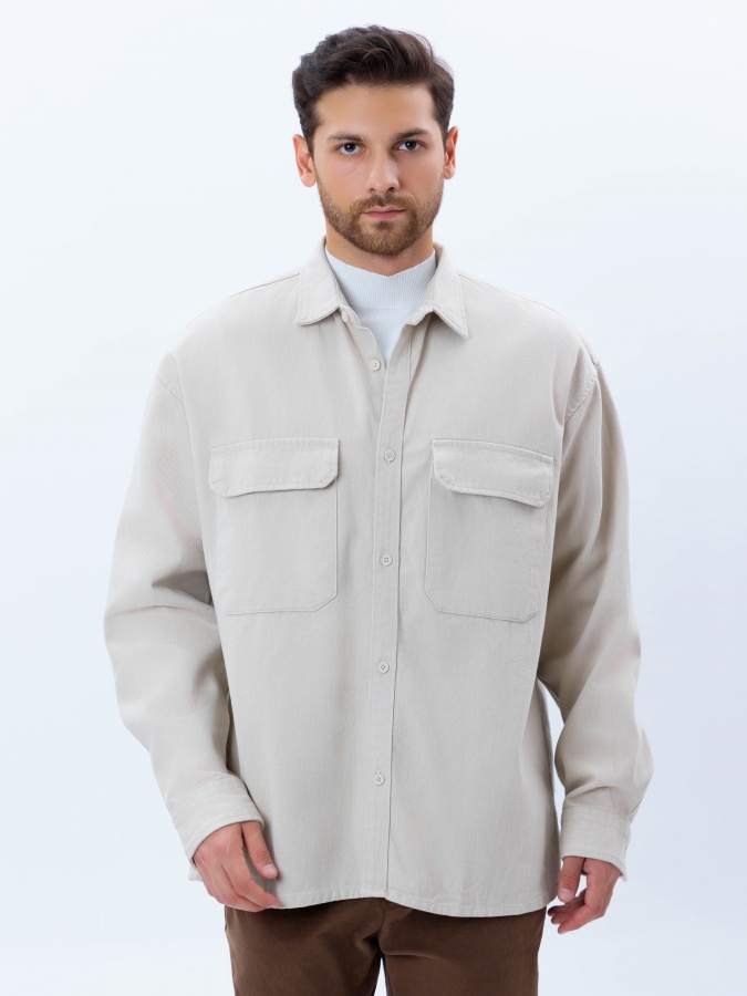 Ko'ylak uzun qisma Whisper White L  AW24CR2-19-21020