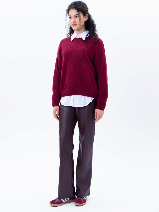 Dark Red s ayollar shimlari  AW24WES-21018