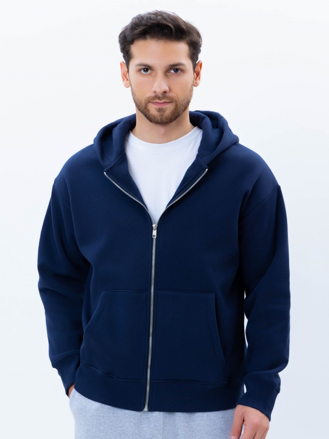 Толстовка короткая длина Navy S AW24BS2-2-21111