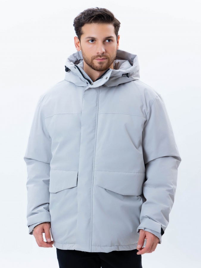 Куртка средняя длина Grey XXL AW24CR1-12-21026