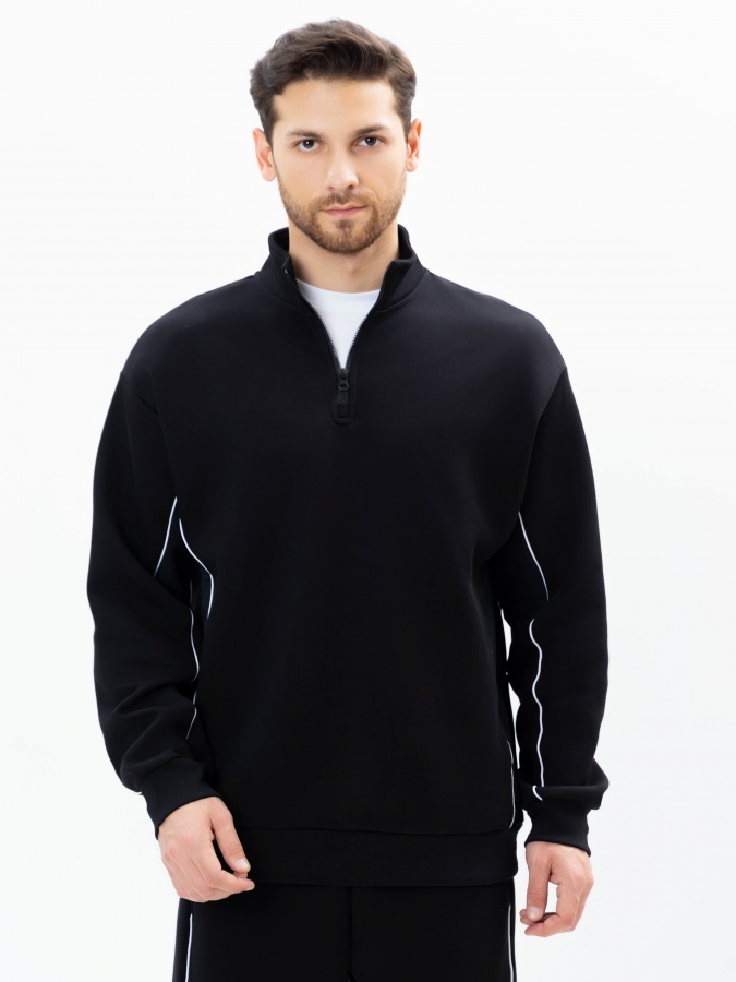 Толстовка короткая длина Black XXL AW24CR2-2-21180