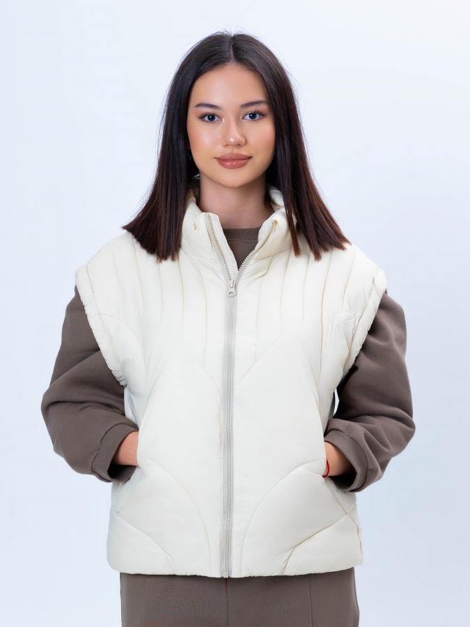 Whisper White S ayollar yelek  AW24WES-21053
