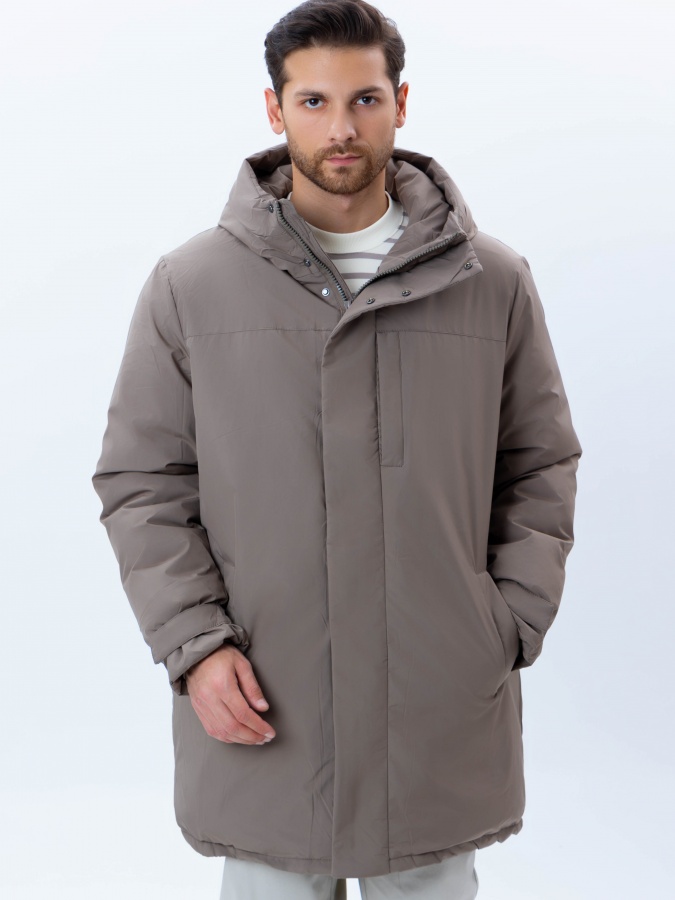 Куртка средняя длина Beige S AW24CR1-12-20885